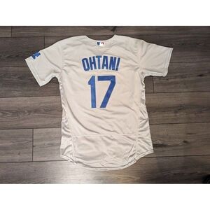 Shohei Ohtani #17 Los Angeles Dodgers Grey Baseball Jersey Men's XL